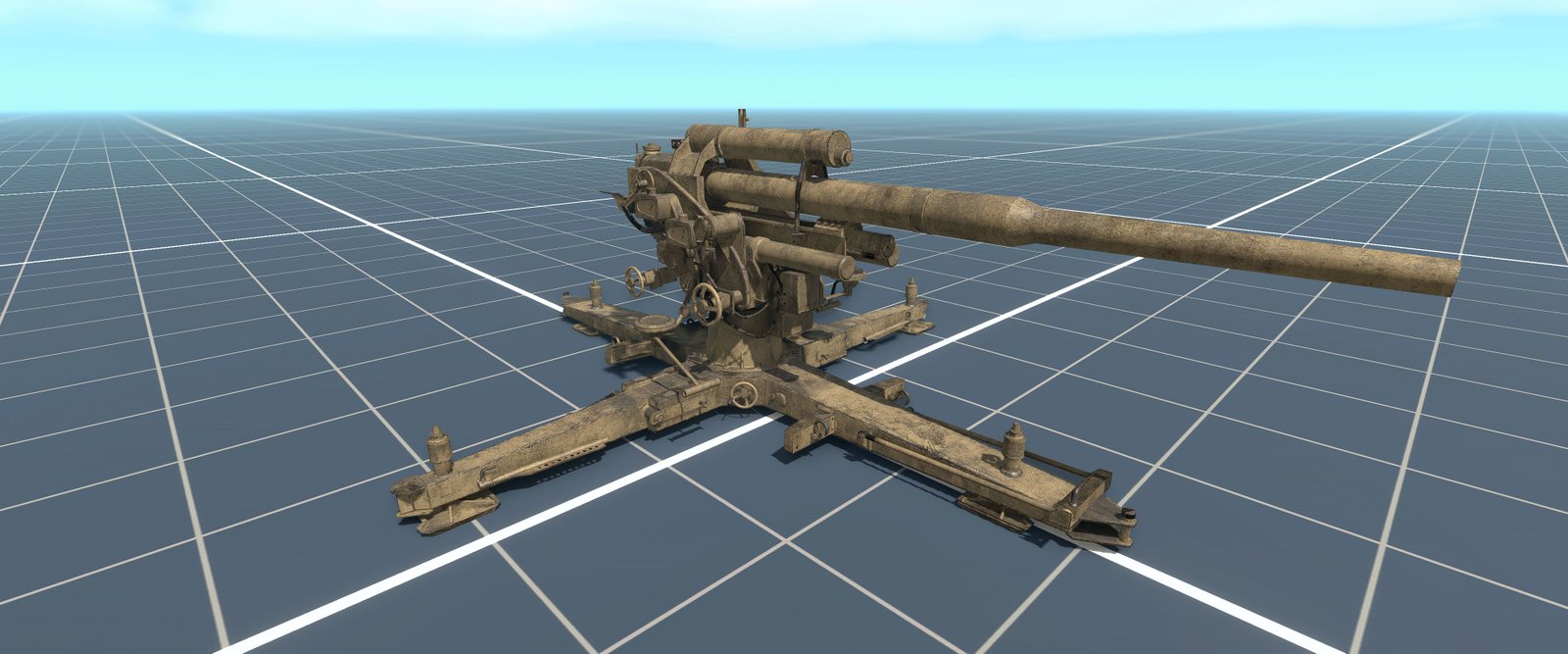 8.8 cm Flak 36 Without a shield